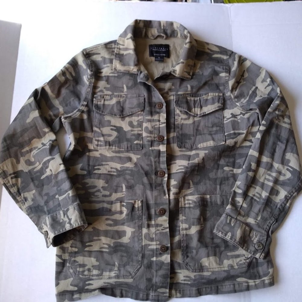 Sanctuary Women's XL Military Camouflage Jacket